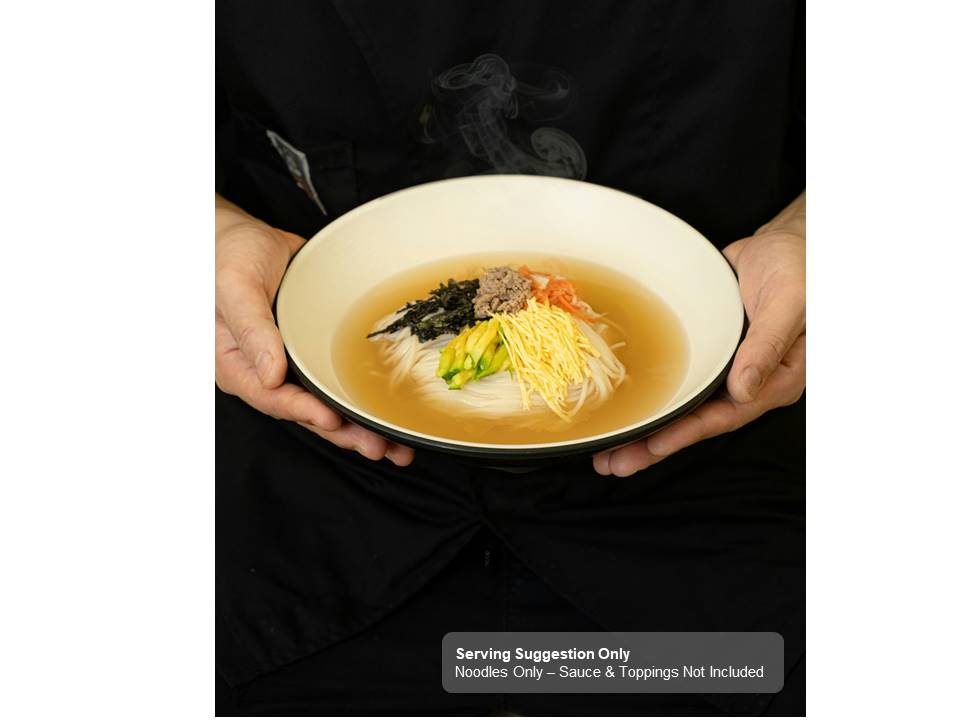 Somyeon noodle soup served in a bowl